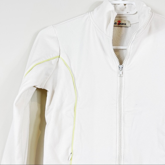 UB Jean White Front Zipper Pocket Small Jacket - Picture 9 of 16